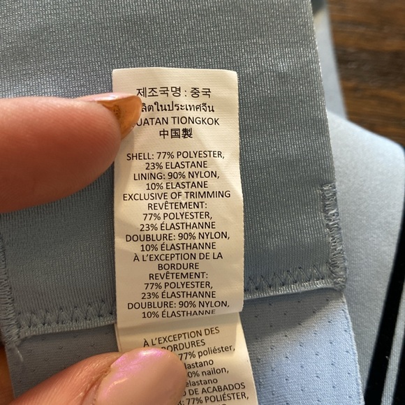 alo yoga |  Airlift Line Up Bra | Celestial Blue | Size Small - Picture 10 of 10